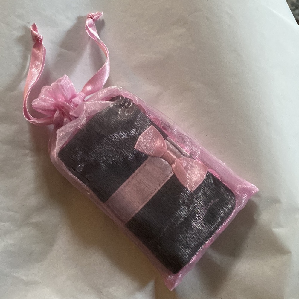 Mary Kay mini brush set in case with drawstring bag